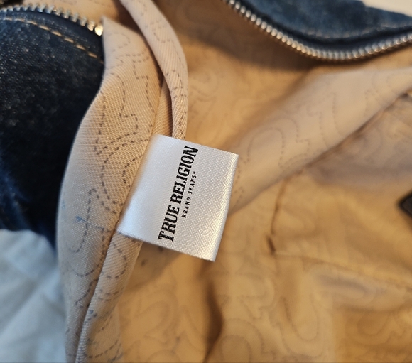 True Religion Blue Denim Crossbody Bag - Picture 12 of 14